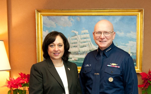 CG commandant meets with DOJ DEA