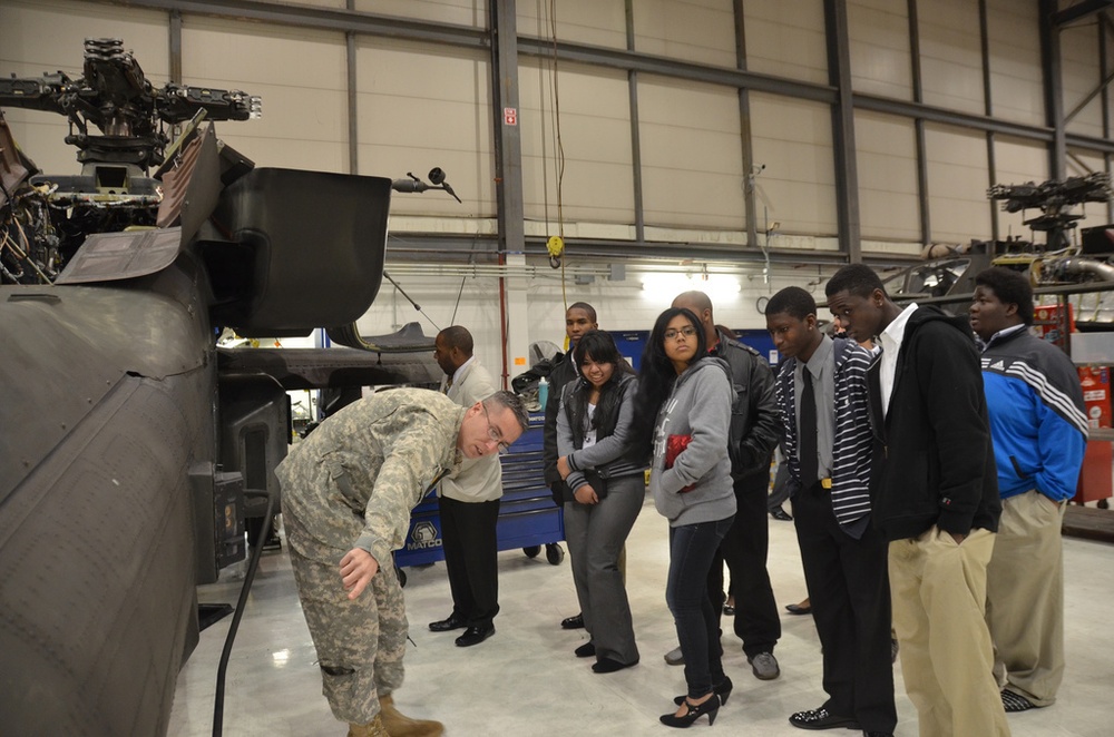 NC at-risk youth visit Guard flight facility