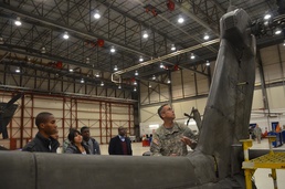NC at-risk youth visit Guard flight facility