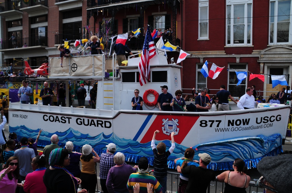 Coast Guard celebrates Mardi Gras with community