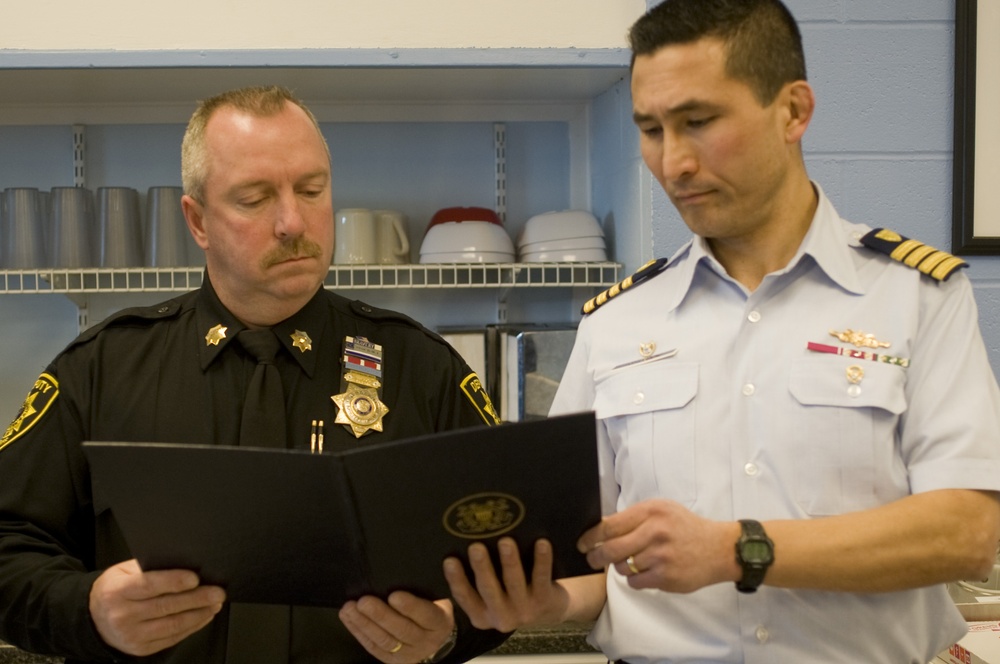 Coast Guard honors Suffolk County Sheriff