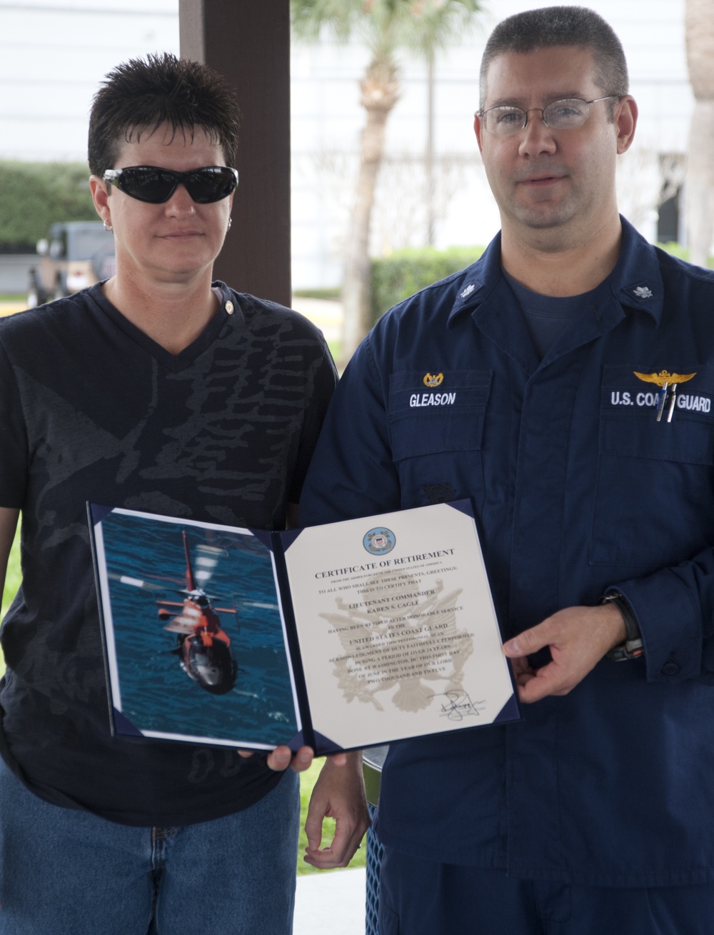 Lt. Cmdr. Karen Cagle retirement