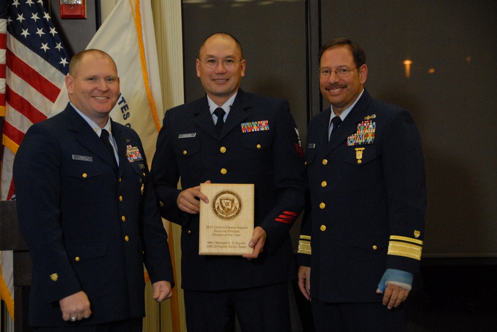 Petty Officer Michael A. Caliguire named reserve enlisted person of the year for D11 Region