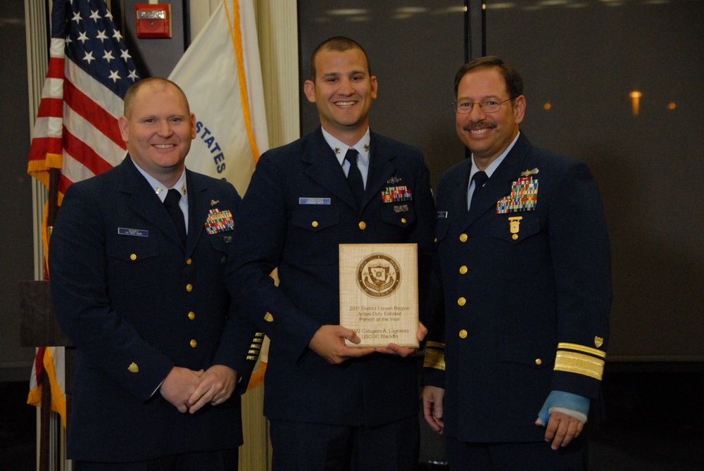 Petty Officer Lagrasso named active duty enlisted person of the year for D11 Region