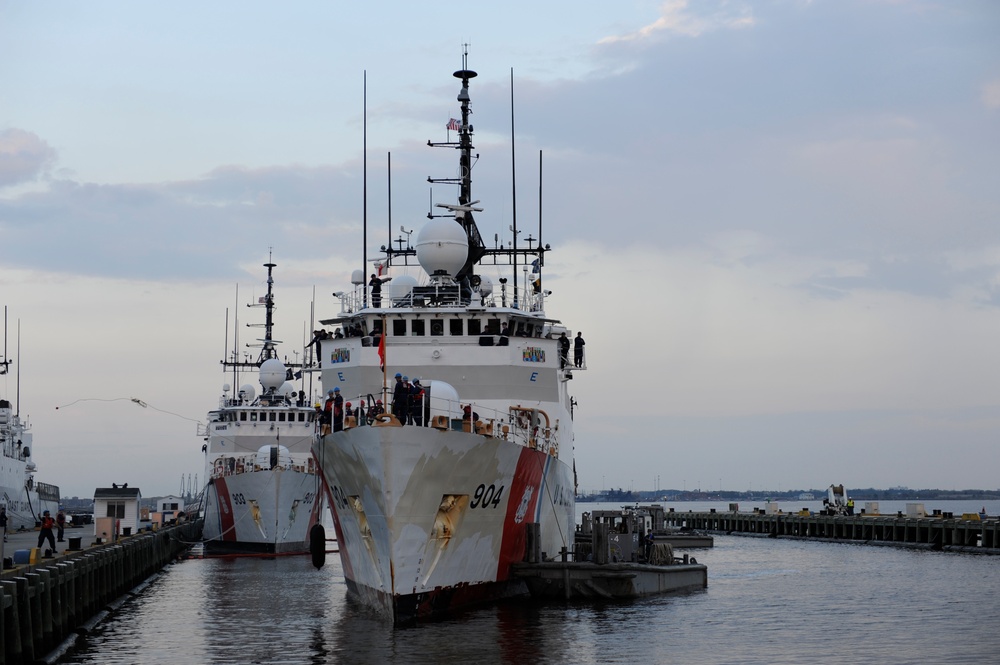 Coast Guard cutter returns home