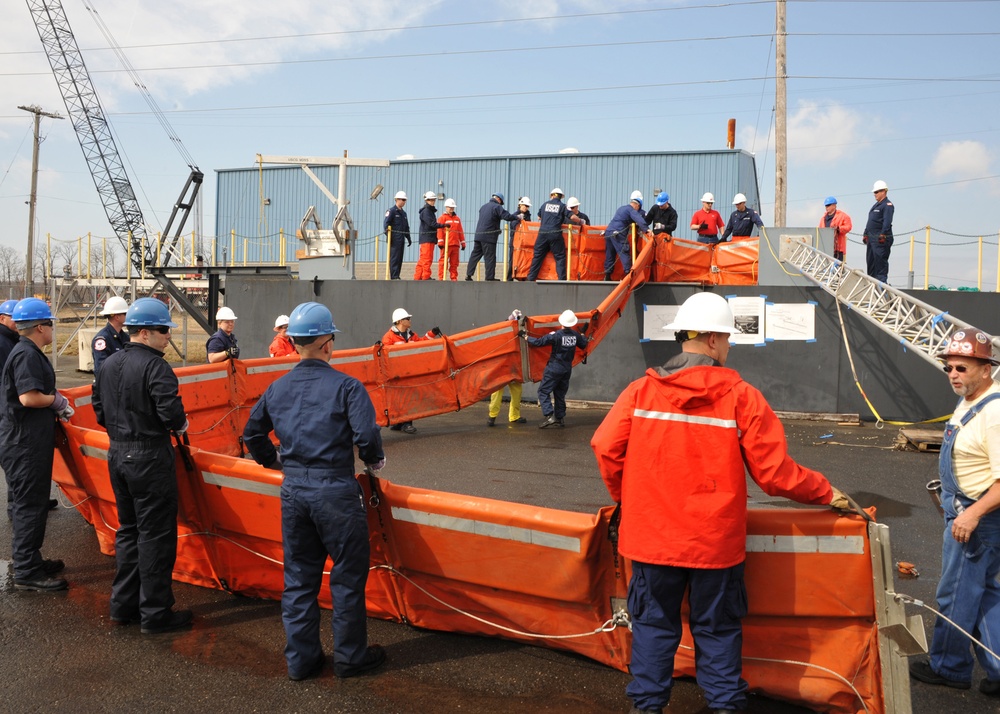 Oil Spill training at OHMSETT
