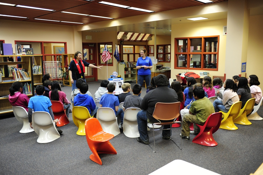 Coast Guard Auxiliary Safety classes at the Nome Elementary School