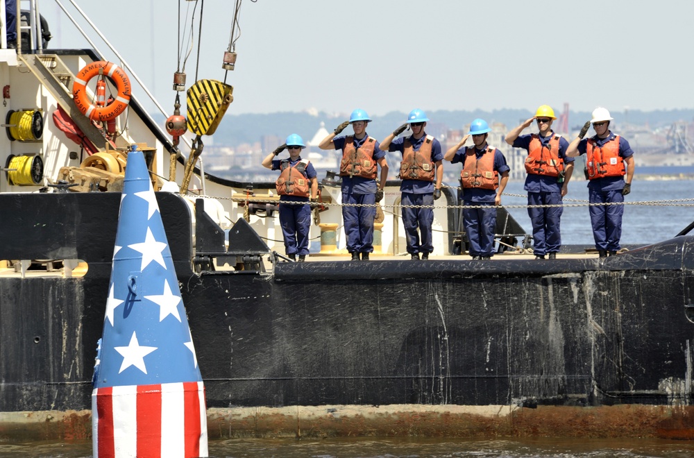 Francis Scott Key buoy drop