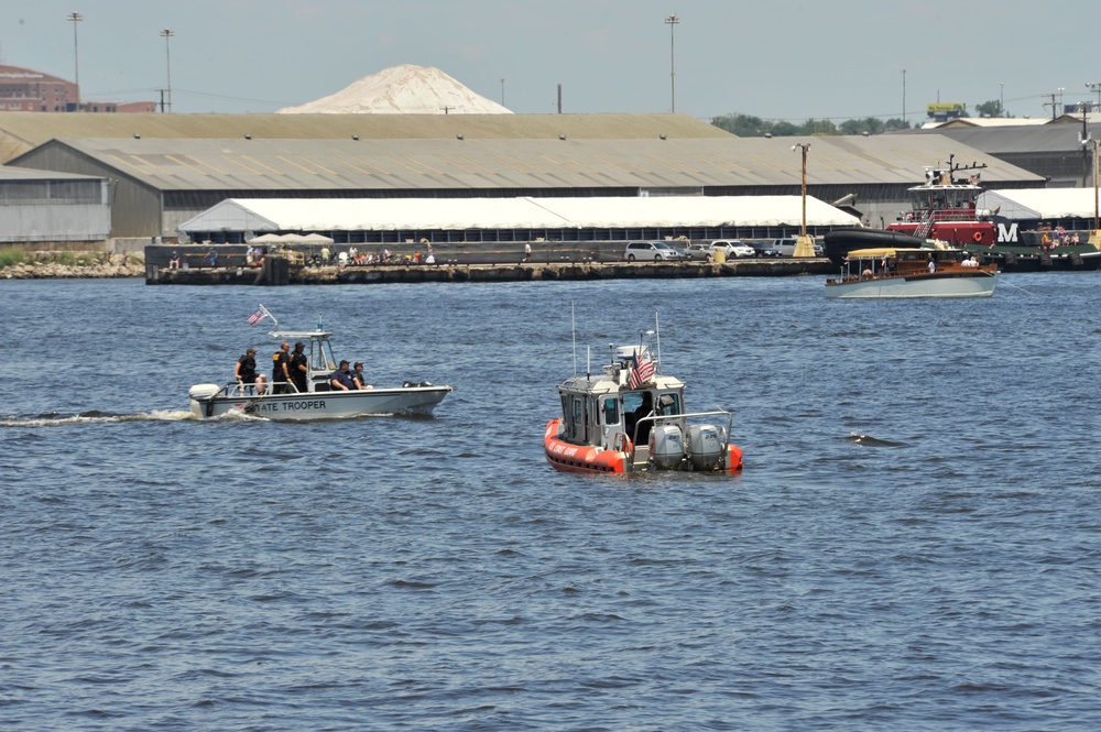 Coast Guard and Maryland State Troopers assis
