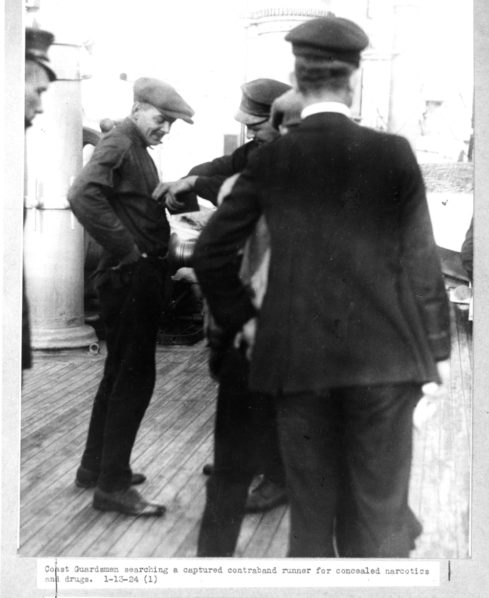 Searching a suspected rumrunner