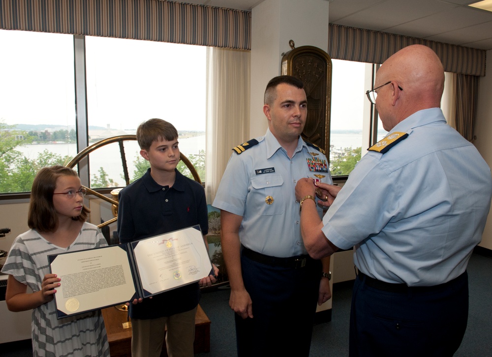 Ceremony at Coast Guard Headquarters