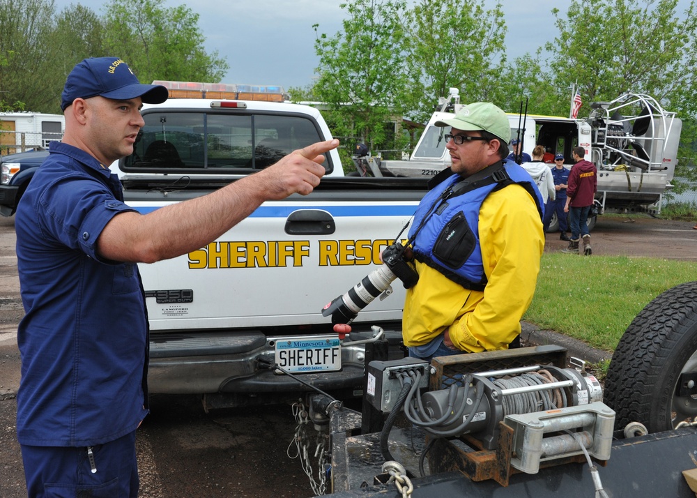 Duluth Flood media escort