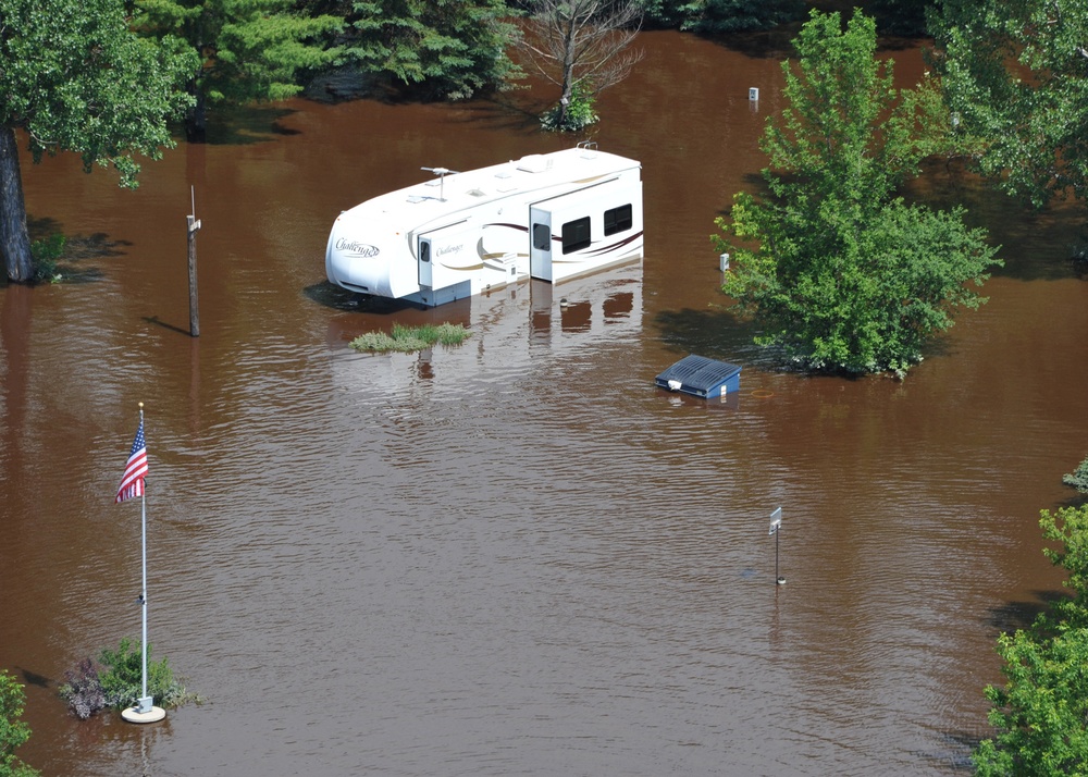 Over Flight of Duluth Flood