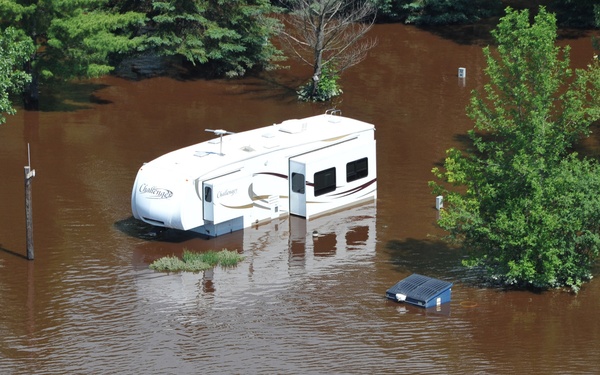 Over Flight of Duluth Flood