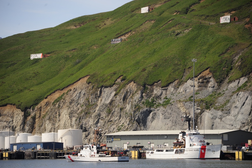 Coast Guard Cutters Mustang and Active in Dutch Harbor