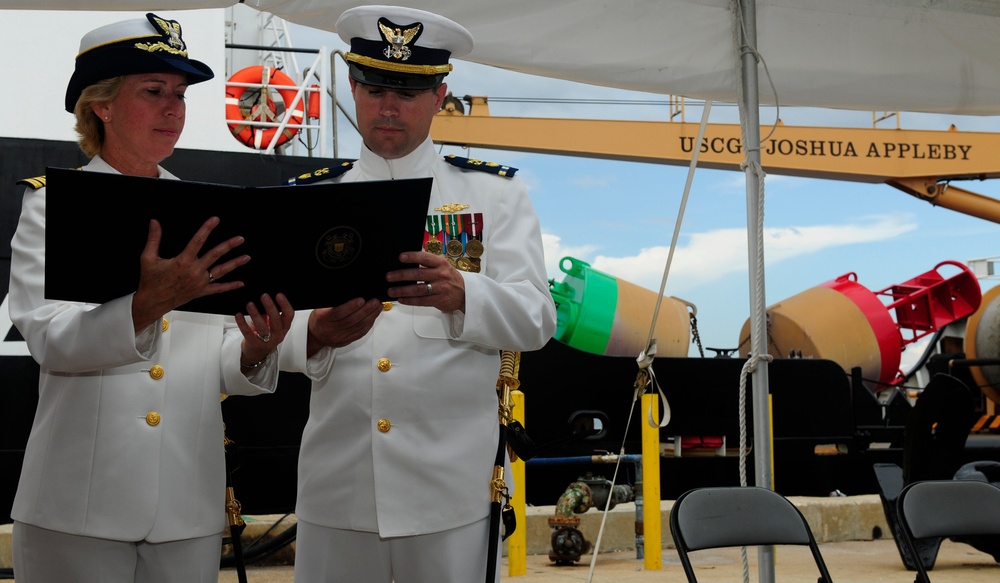 Coast Guard Cutter Joshua Appleby change of command