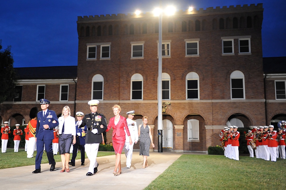 Parade at the Marine Corps Barracks