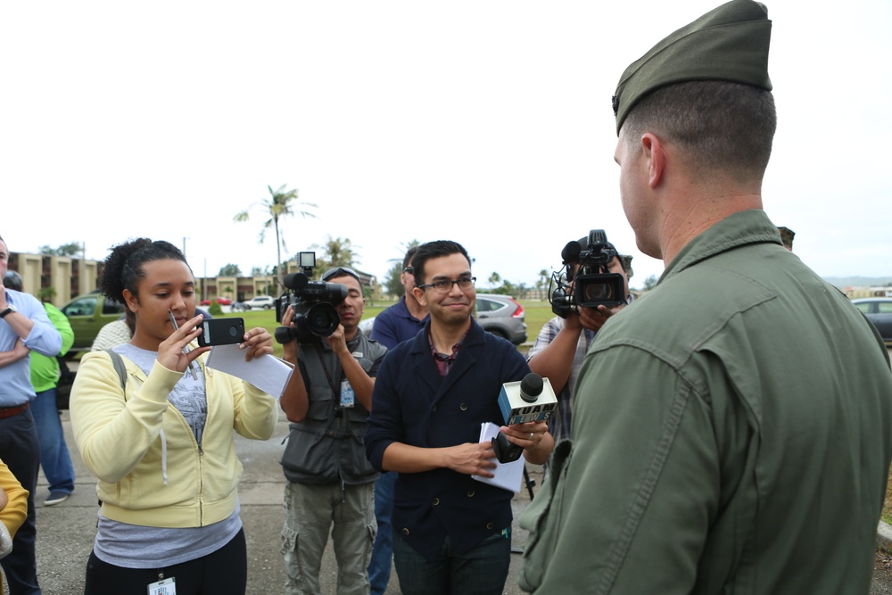 Marines host media and distinguished visitors during Exercise Forager Fury II