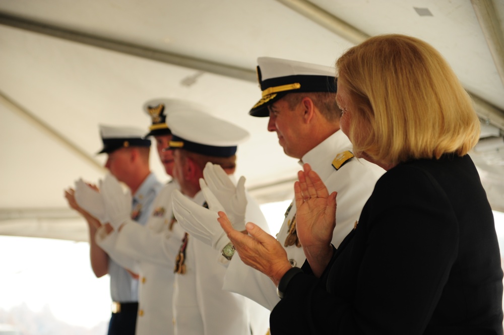 Coast Guard Cutter Abbie Burgess change of command ceremony