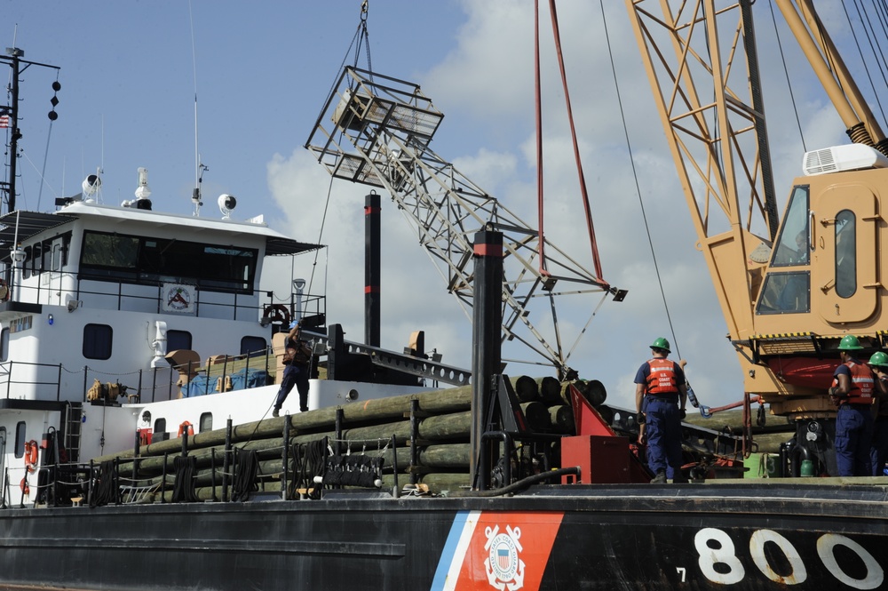 Coast Guard Cutter Pamlico wrecks structure