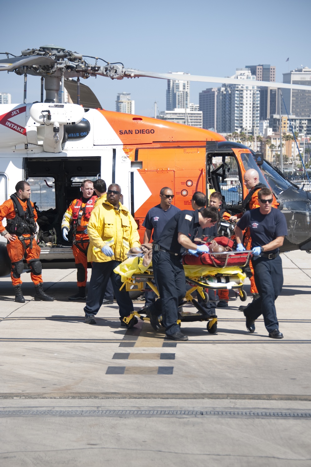 Coast Guard Sector San Diego medevacs burn victim