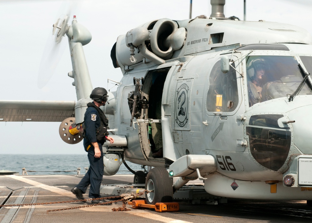 Coast Guard Law Enforcement Detachment activity aboard USS Underwood