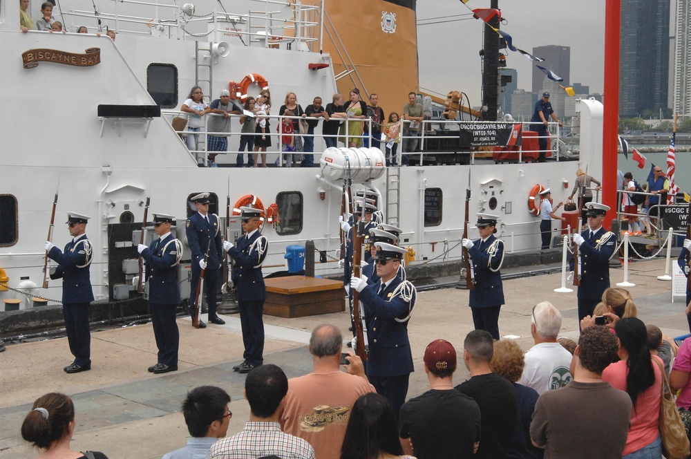 Coast Guard Ceremonial Honor Guard Silent Drill Team at Navy Pier