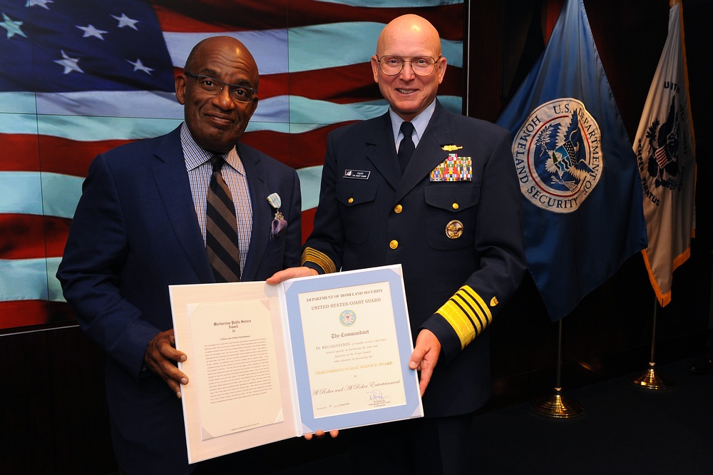 Al Roker visits USCG HQ