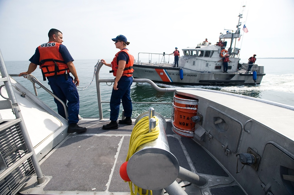 Station Montauk 47-foot motor lifeboat training