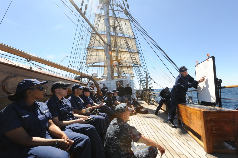 Officer Candidates Aboard Barque Eagle