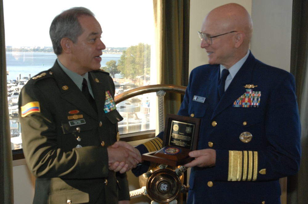 Courtesy visit from director general of the Colombian National Police