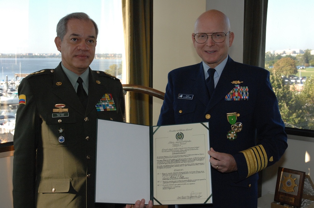 Courtesy visit from director general of the Colombian National Police