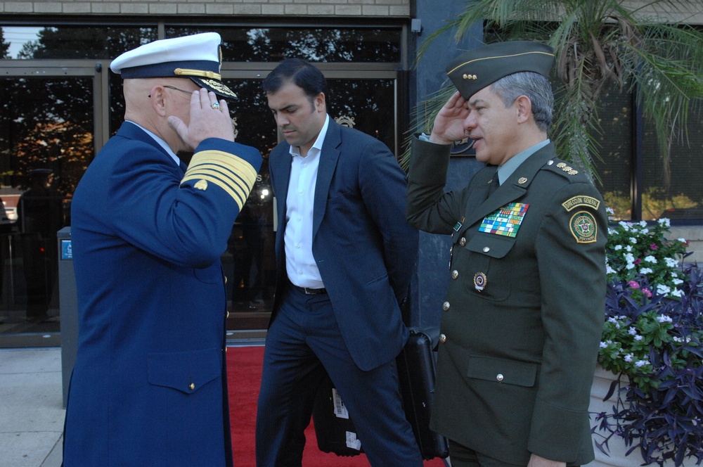 Courtesy visit from director general of the Colombian National Police