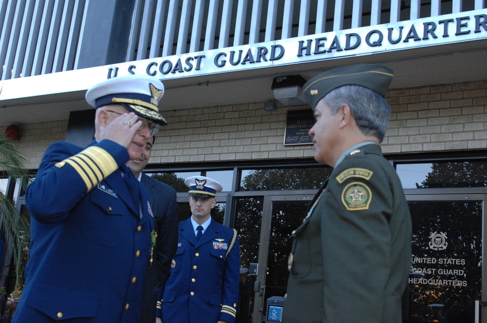 Courtesy visit from director general of the Colombian National Police