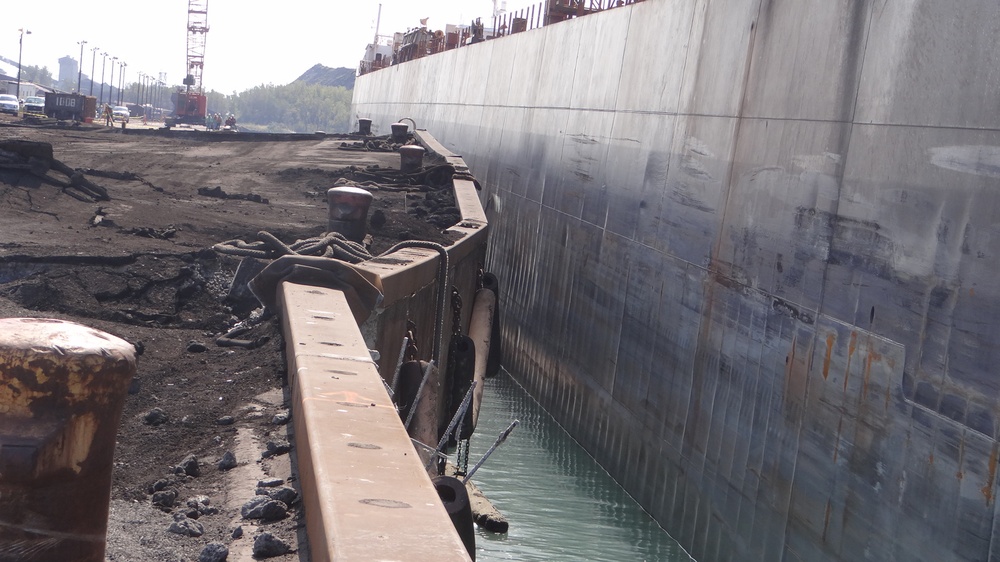 dock collapse Burns Harbor, Ind.