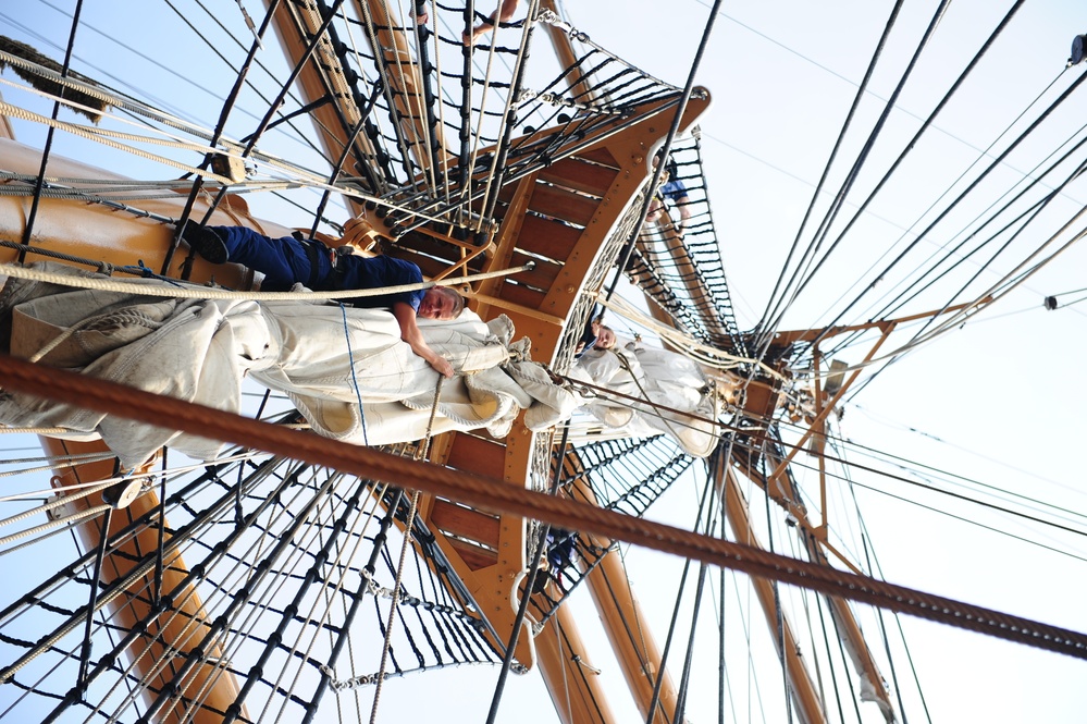 Officer Candidates Aboard Barque Eagle
