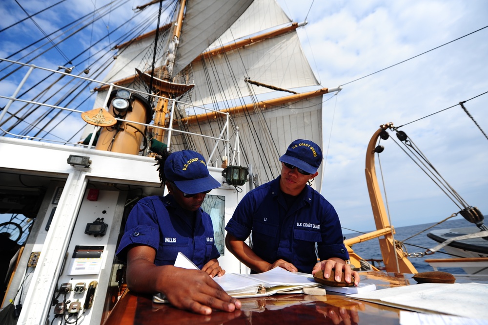 Officer Candidates Aboard Barque Eagle