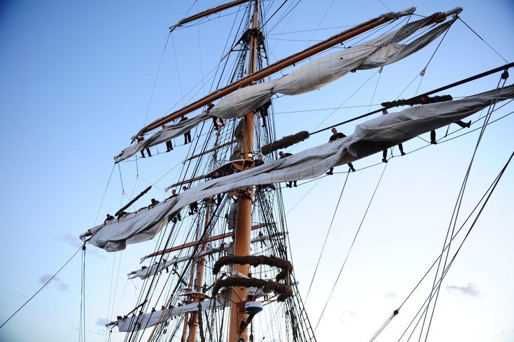 Officer Candidates Aboard Barque Eagle