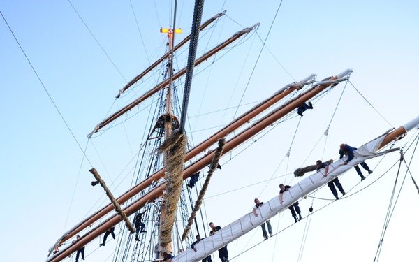 Officer Candidates Aboard Barque Eagle