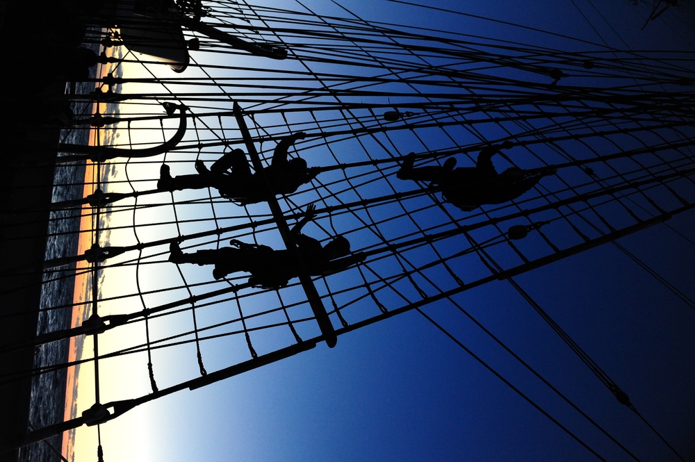 Officer Candidates Aboard Barque Eagle