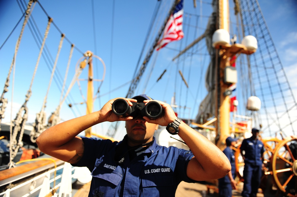 Officer Candidates Aboard Coast Guard Barqu