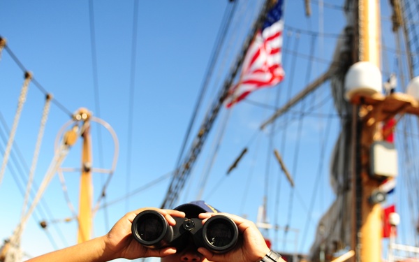 Officer Candidates Aboard Coast Guard Barqu