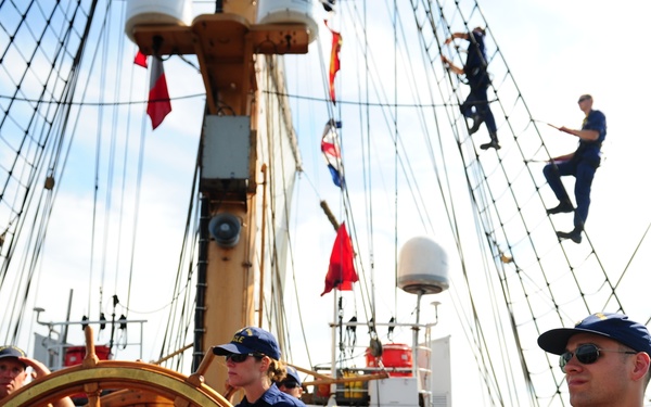 Officer Candidates Aboard Coast Guard Barqu