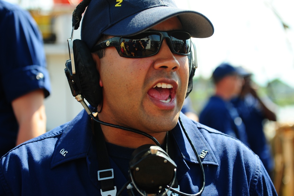 Officer Candidates Aboard Coast Guard Barqu