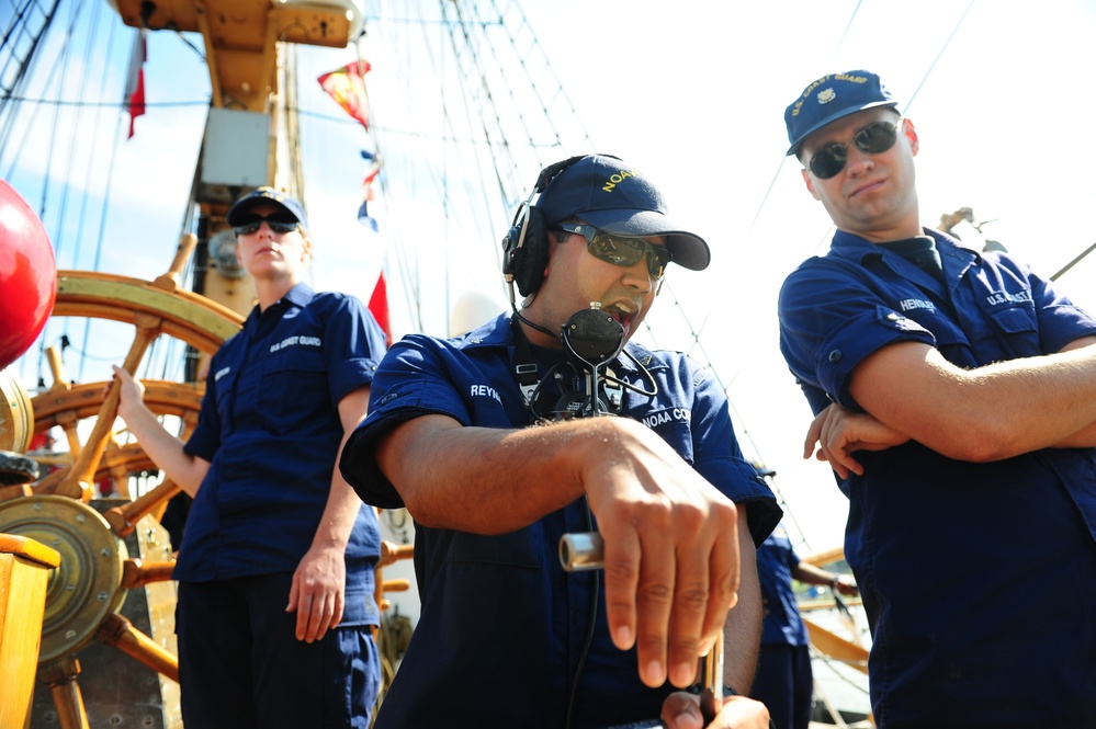 Officer Candidates Aboard Coast Guard Barqu