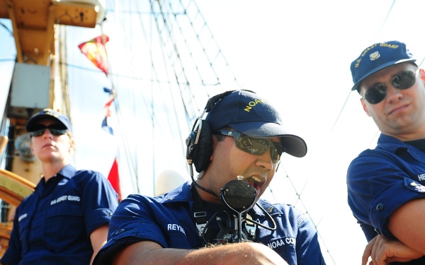 Officer Candidates Aboard Coast Guard Barqu
