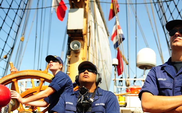 Officer Candidates Aboard Coast Guard Barqu