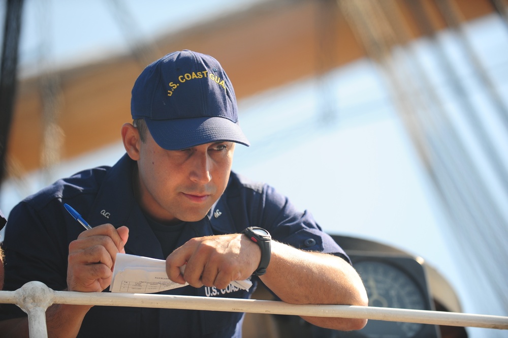 Officer Candidates Aboard Coast Guard Barqu