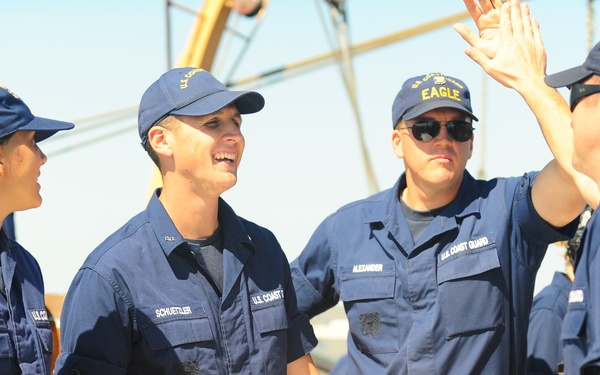 Officer Candidates Aboard Coast Guard Barqu