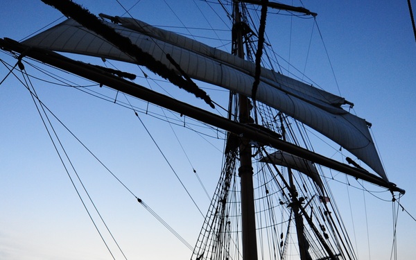 Officer Candidates Aboard Coast Guard Barqu
